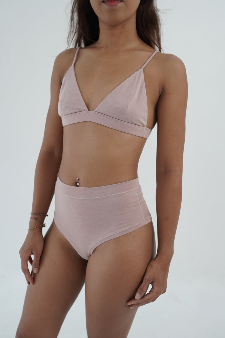 Thati TENCEL™ soft bralette in almond sustainable soft fabric