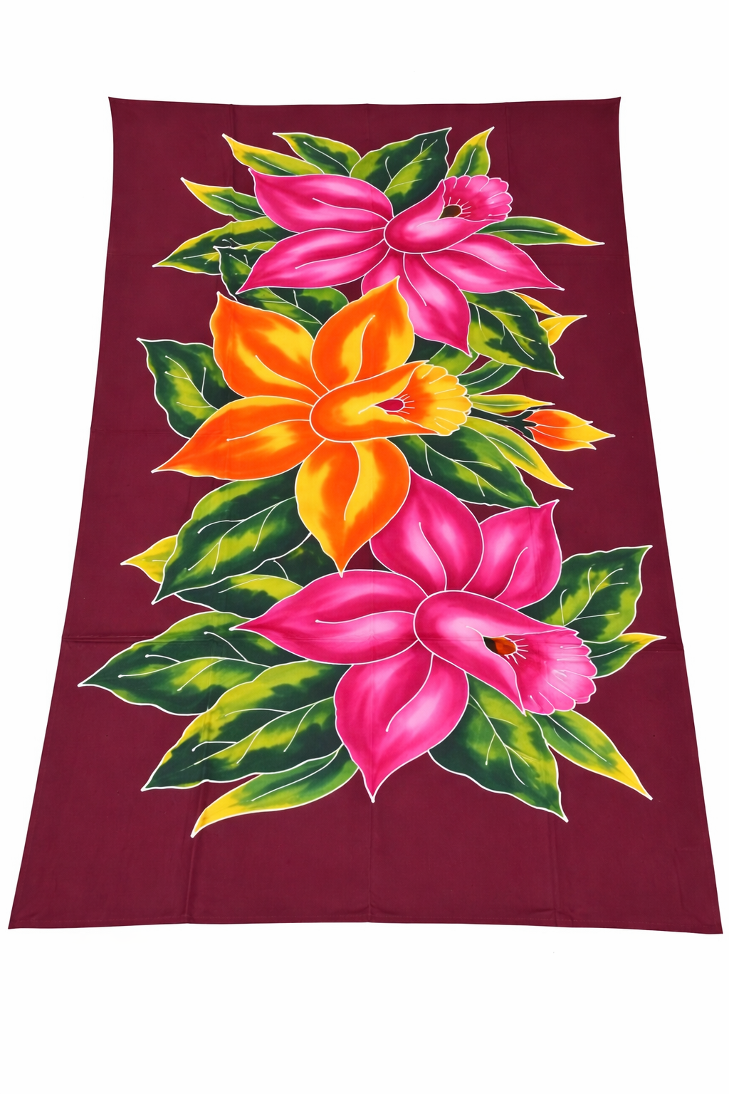 Handmade Bali Sarong | Big Lily floral | Aline My Label