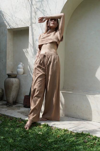 Verbena Linen Crop Top