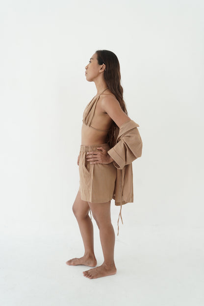 Savory linen short