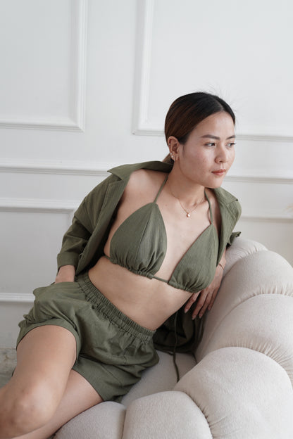 Savory linen short