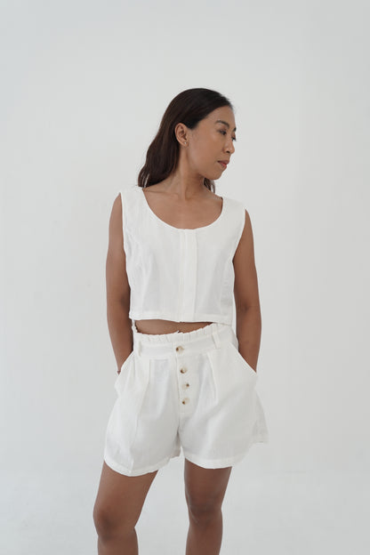 Aloysia High Waist Linen Short