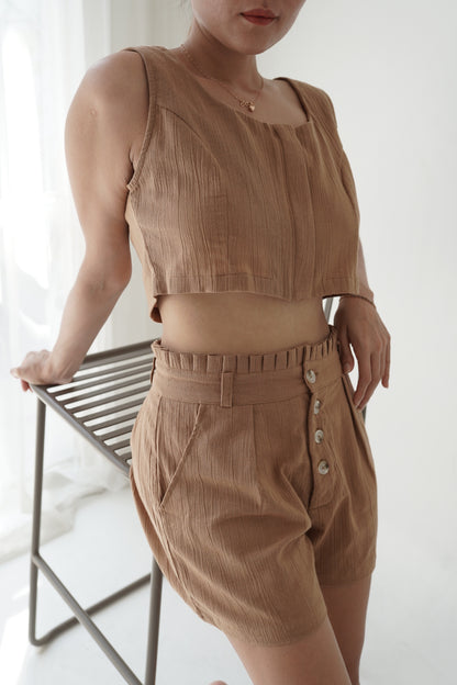 Aloysia High Waist Linen Short
