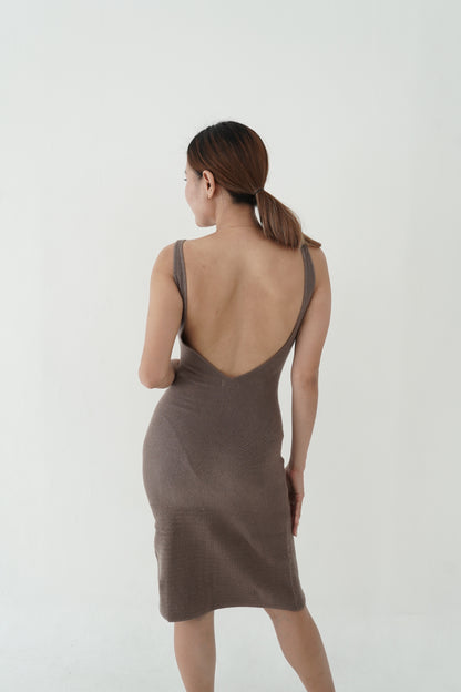 Gaharu Cotton Knit Midi Dress