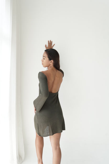 Cendana Cotton Knit Mini Dress