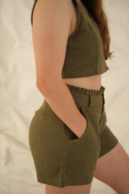 Aloysia High Waist Linen Short