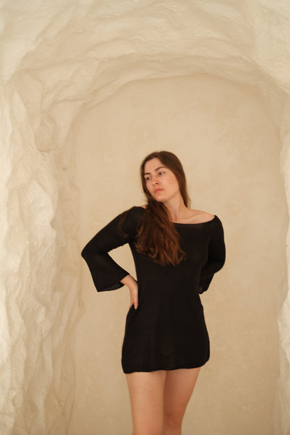 Cendana Cotton Knit Mini Dress