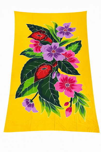 Handmade Bali sarong tropical floral beach wrap by Aline My Label