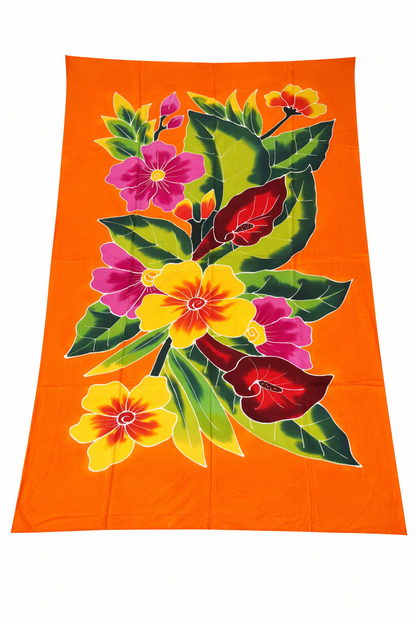 Handmade Bali sarong tropical floral beach wrap by Aline My Label