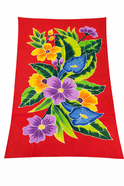 Handmade Bali sarong tropical floral beach wrap by Aline My Label