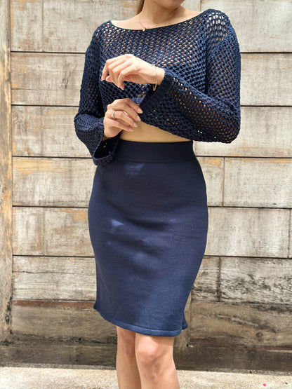 Vertiver Knit Long Sleeve Top – Lightweight Cotton