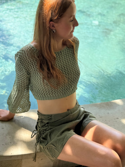 Vertiver Knit Long Sleeve Top – Lightweight Cotton