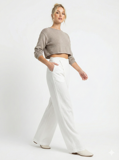 Kamper Cotton Knit Top