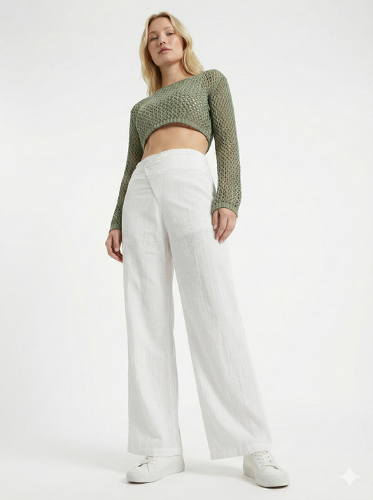 Lily Linen Pants – Women’s Wide Leg Linen | Aline My Label