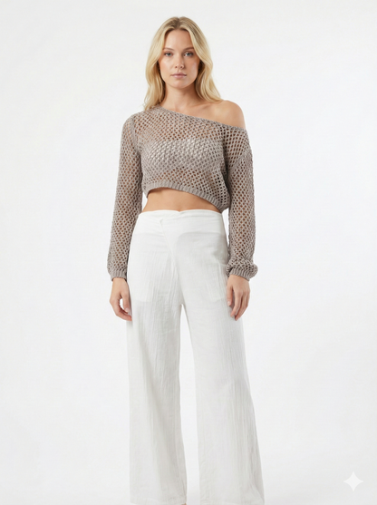 Vertiver Knit Long Sleeve Top – Lightweight Cotton