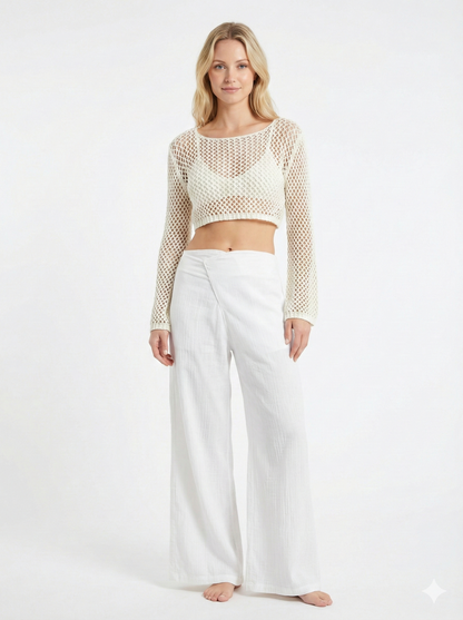 Vertiver Knit Long Sleeve Top – Lightweight Cotton