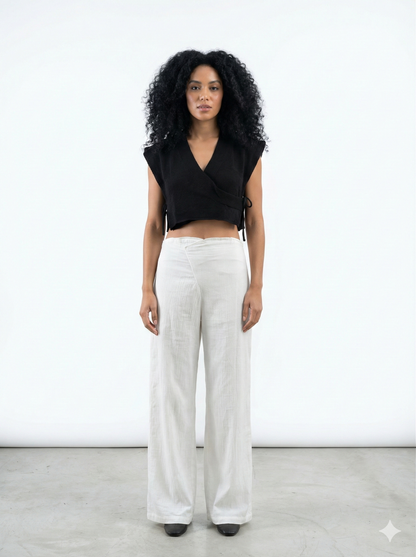 Cinnamon Knit Cap Sleeve Top – Handmade Cotton