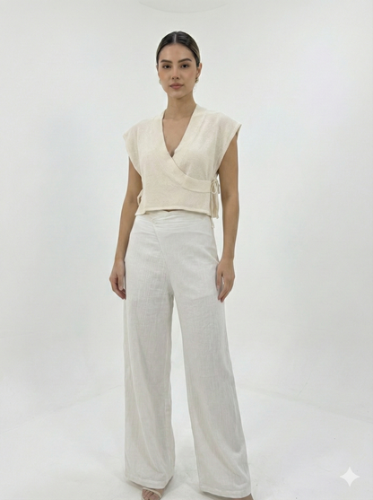 Cinnamon Knit Cap Sleeve Top – Handmade Cotton