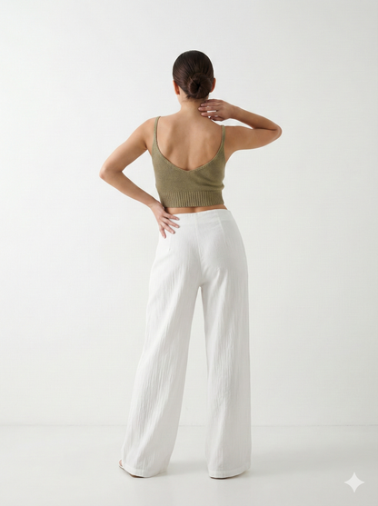 Aghar Knit Top – Handmade Cotton Crop Top