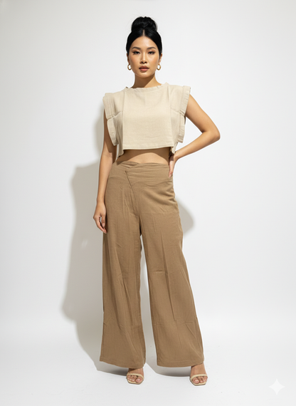 Verbena Linen Crop Top