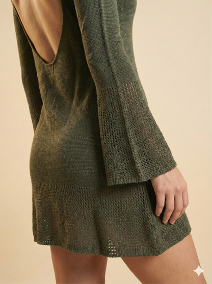 Cendana Cotton Knit Mini Dress