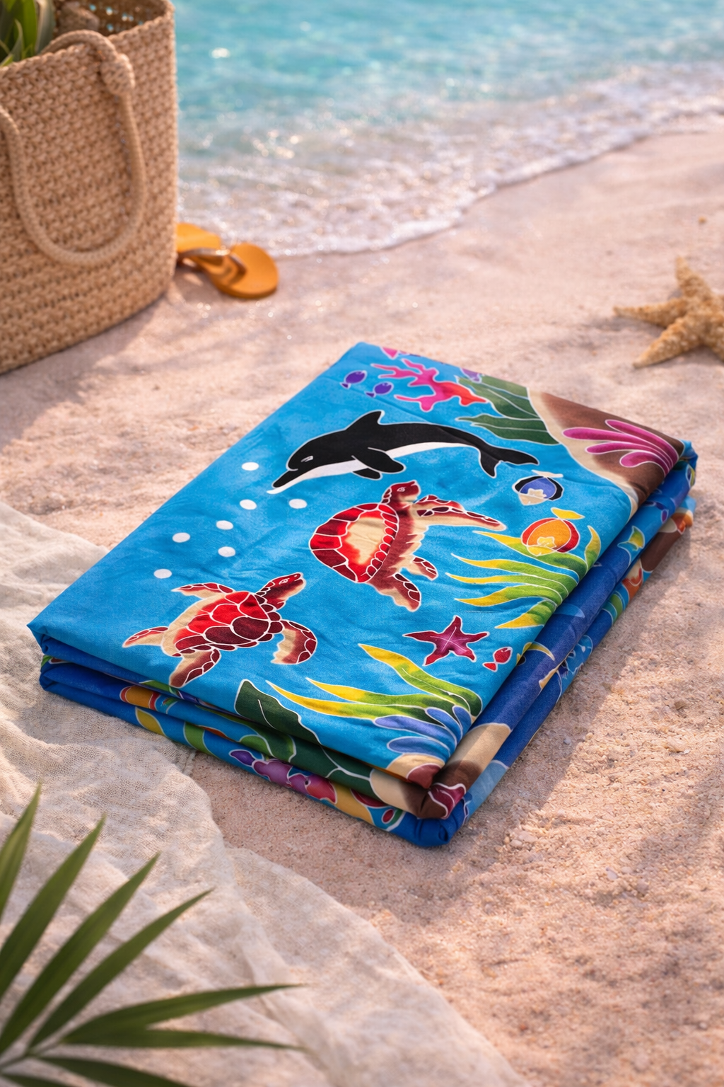 Seaworld handmade Bali sarong ocean inspired tropical beach wrap