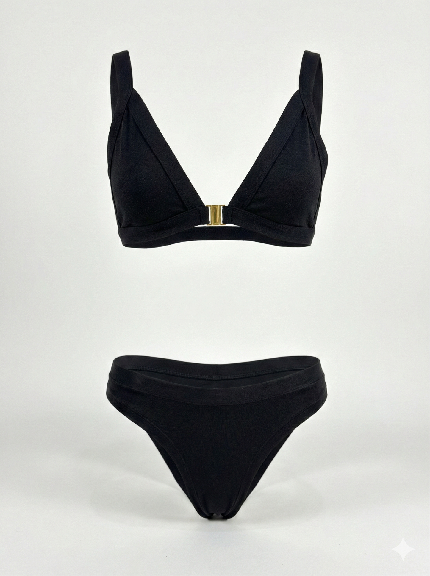 Sorex TENCEL™ thong in black eco-friendly smooth fabric