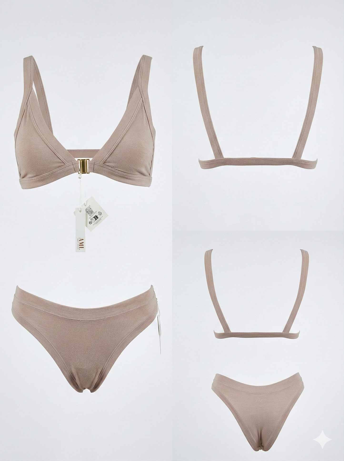 Sorex TENCEL™ thong in tan breathable sustainable fabric
