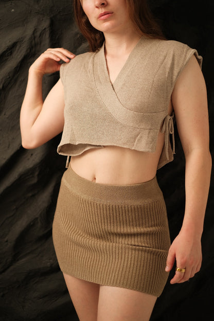 Vertiver Knit Skirt – Handmade Cotton Skirt | Aline My Label