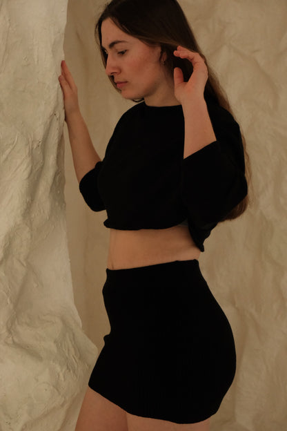 Vertiver Knit Skirt – Handmade Cotton Skirt | Aline My Label