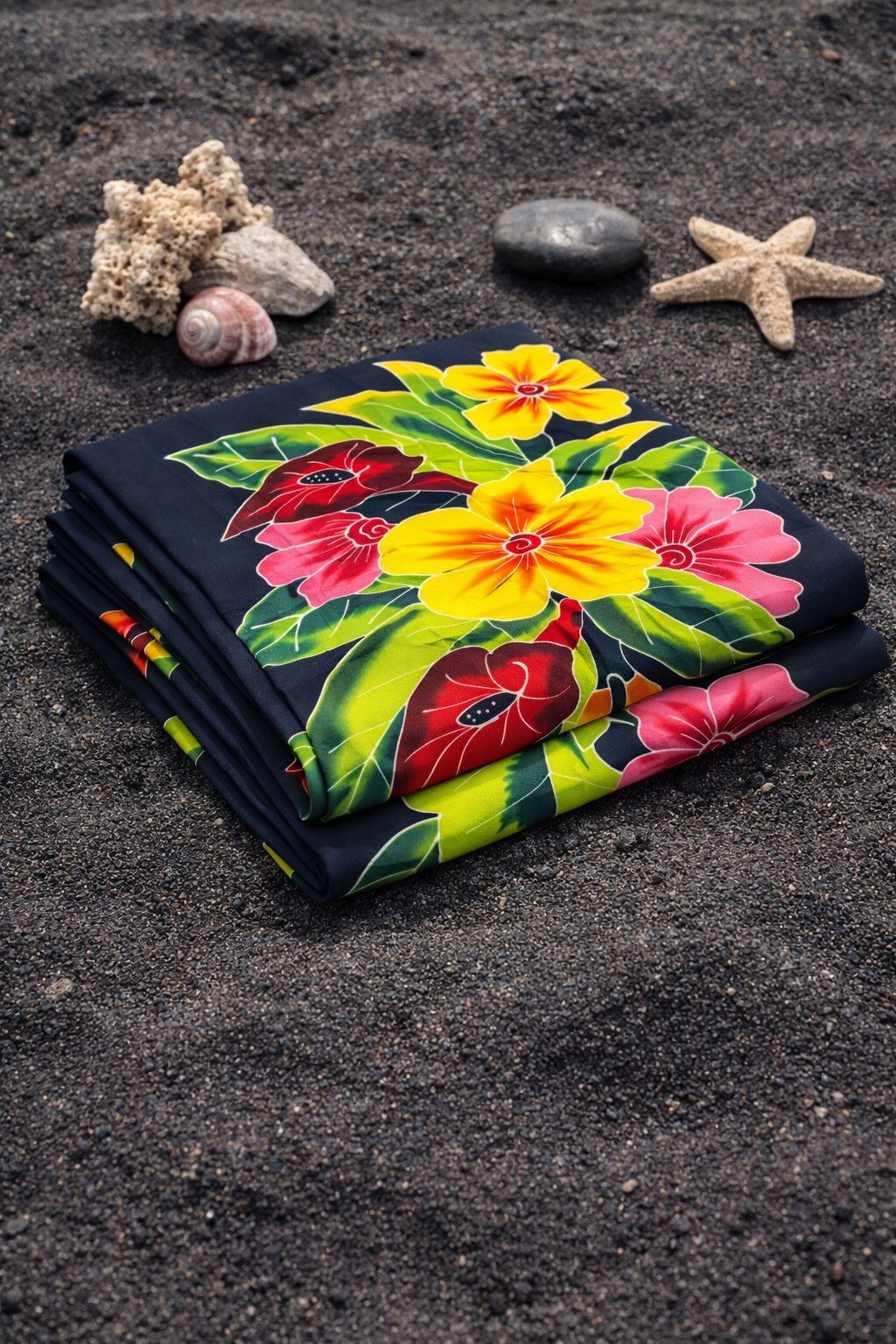 Handmade Bali sarong tropical floral beach wrap by Aline My Label