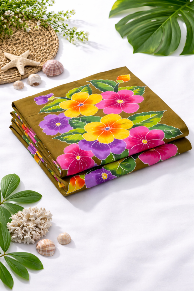 sakura bali floral sarong beach wrap